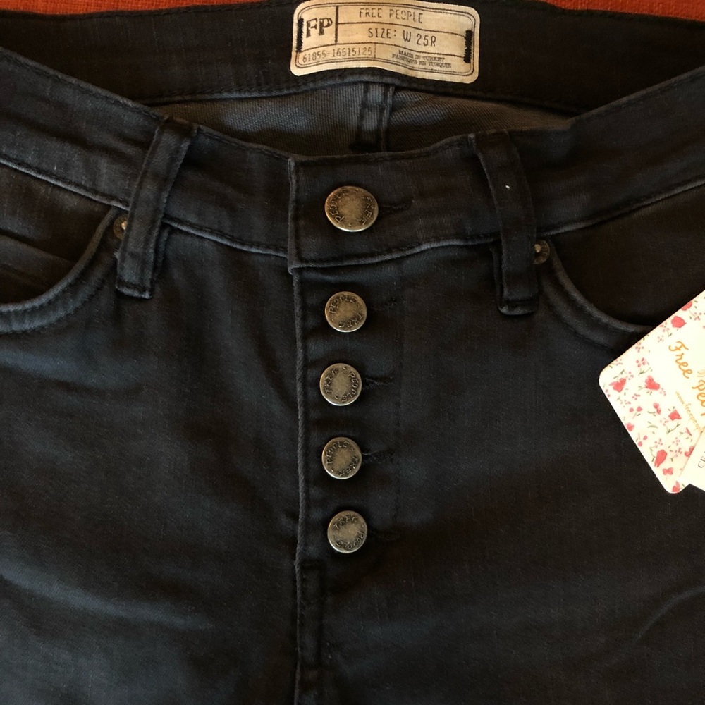Free People Button Fly Jean